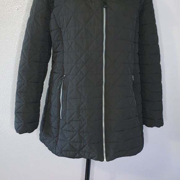 Marc New York Andrew Marc black puffer coat with hood - Picture 3 of 9